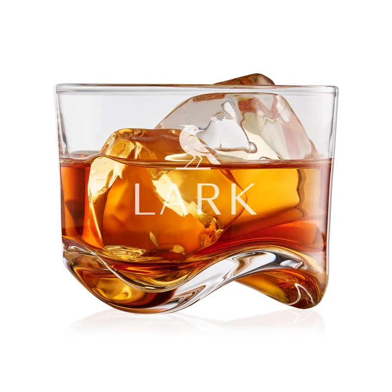 LARK Signature Crystal Wave Glass