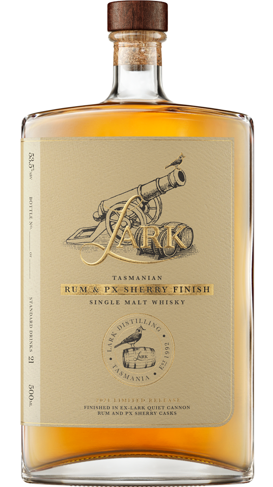 Rum PX Sherry Finish Lark Distilling Tasmanian Whisky LARK
